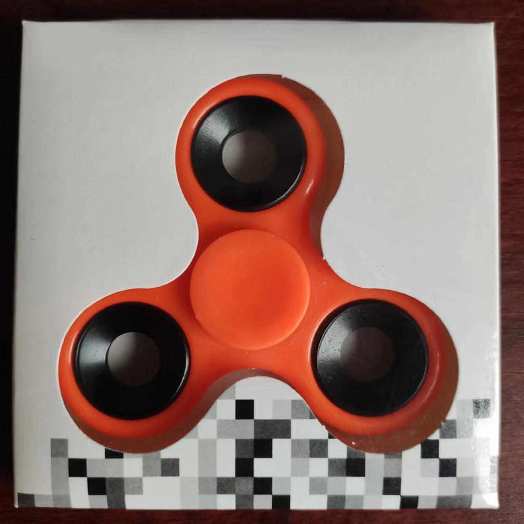 Spinner Hand Edc Fidget Toys Plastic Stand Metal Three-Leaf Finger Pressure Relief Gyro Desk Stress Easing Toy For Kids Adults