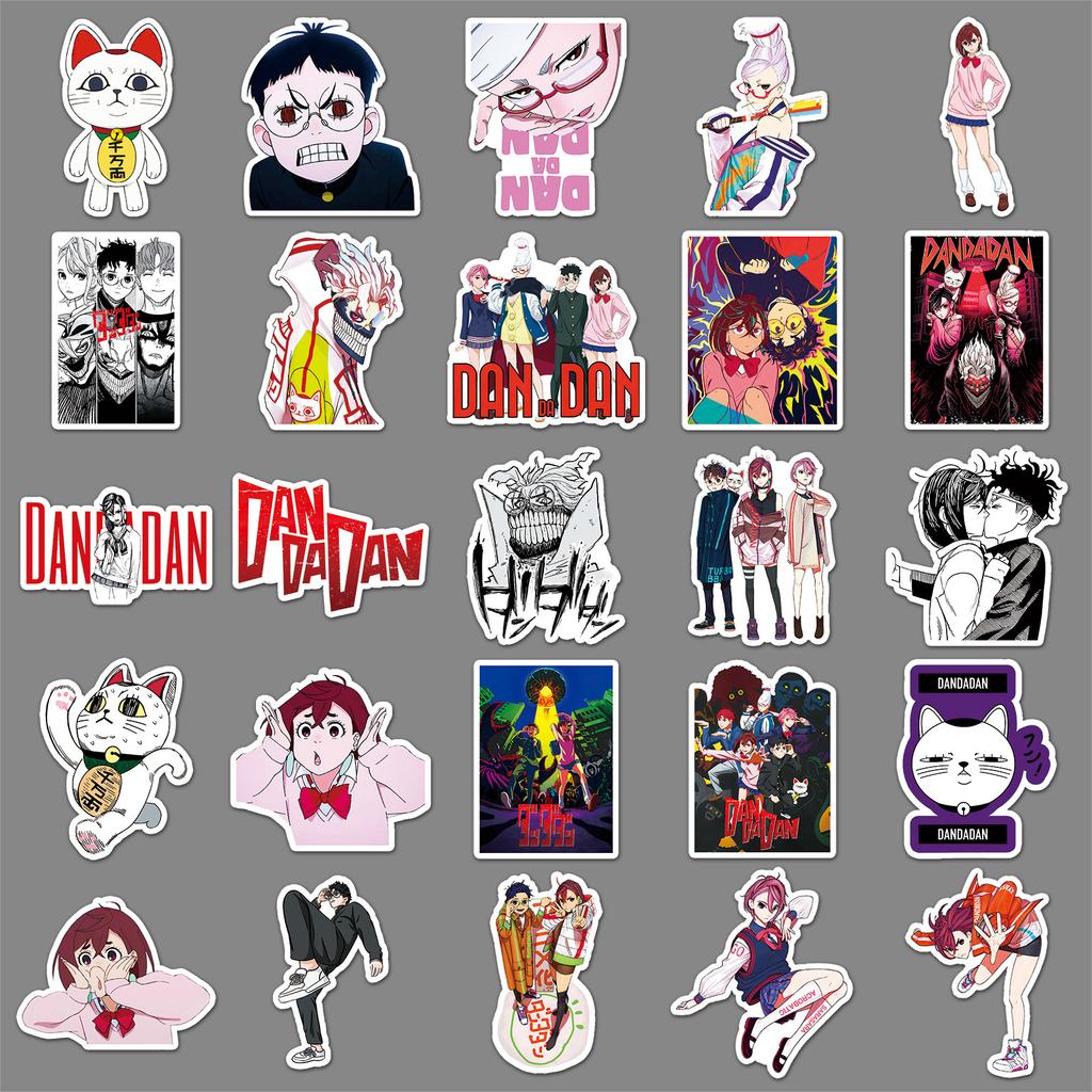 50 Bold Party Graffiti Stickers Personalized Cartoon Japanese Comics Decoration Mobile Phone Case Computer Notebook Stickers