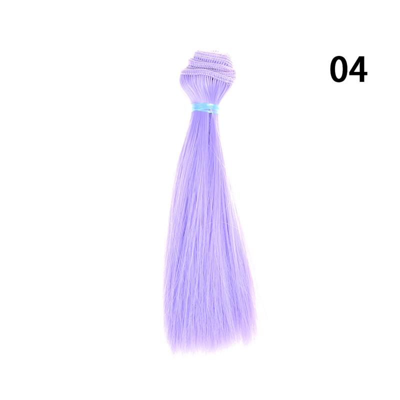 1 Stück 15 cm Länge natürliche Farbe dick 1/3/1/4 1/6 Bjd Perücken Puppenhaar