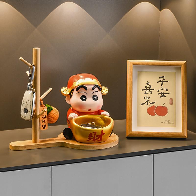 Crayon Shinchan God Of Wealth Resin Organizer With Cartoon Design For Home Decor And Gift