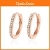 Original Design Metal Earrings With Zirconia Stones Spring Collection 2022