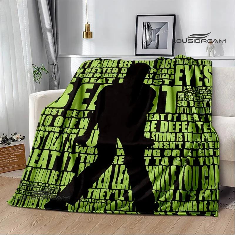 Michael Jackson Retro Druck Decken Picknickdecke Flanelldecke Weiche Gemütliche Decke Reise Decken Bettbezüge Geburtstagsgeschenk