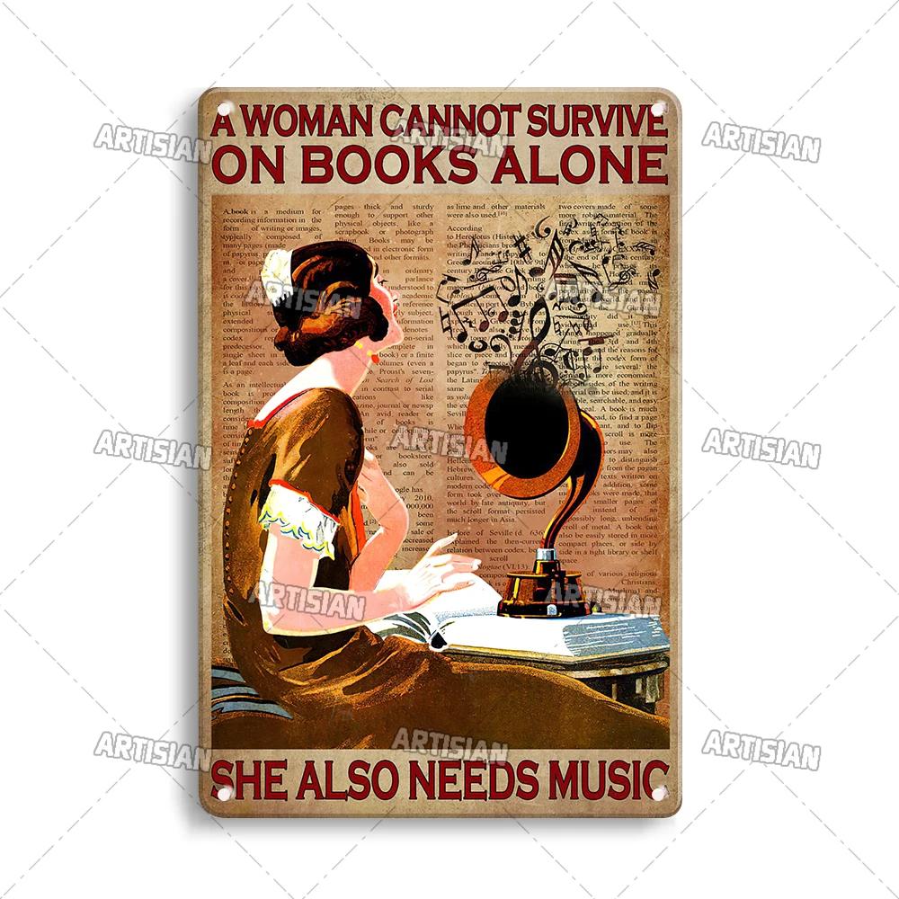 ARTISIAN Rusty Vinyl Records Metal Tin Sign Vintage Decorative Plate Classic Music Metal Sign Man Cave Home Studio Wall Decor
