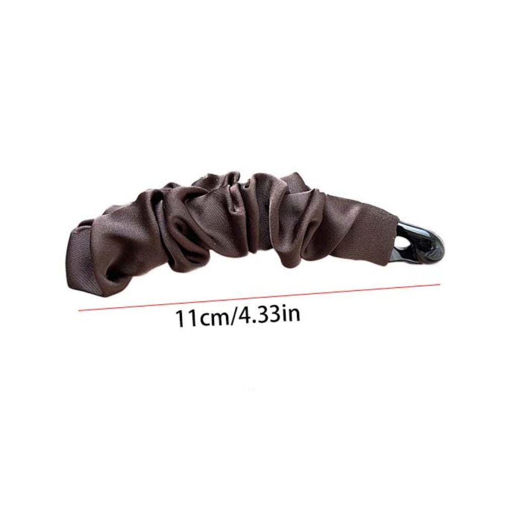 Hairpin Vertical Clip Korean Style Bowknot Hair Clip Cute Cloth Banana Clip  Women