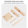 Wood Bracelet Organizers Stand Natural Wood Two Level Bracelet Rack Storage Holder for Organizing Accessories