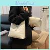 Sac à bandoulière de luxe léger, élégant et tendance pour les trajets quotidiens décontractés et les sorties à la mode en noir, blanc, kaki, amande et marron