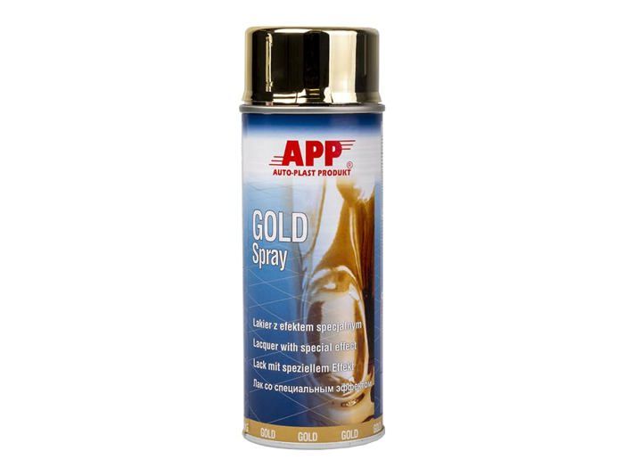 Bombe Peinture - AUTO-PLAST - APP Gold Spray - Finition Dorée Lisse - 400 Ml - Séchage Rapide