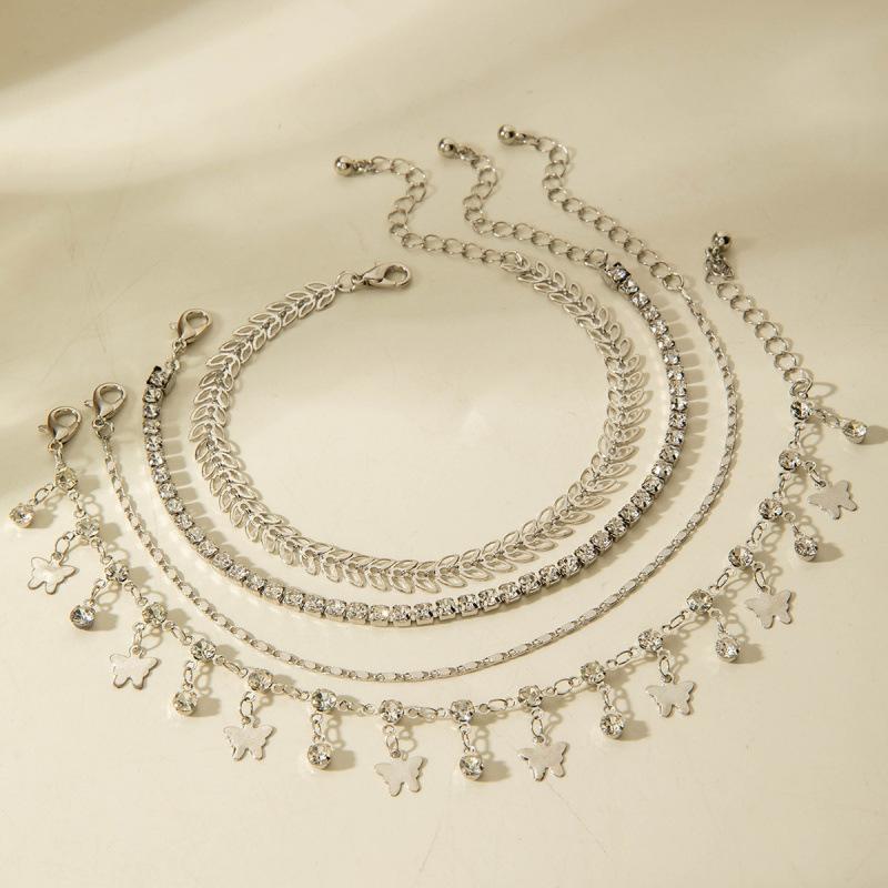 Jewelry Cross Simple Chain Foot Decoration, Eye Pendant Multi-layer Stacked Anklet Wholesale