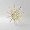Fashion Small Fragrant Style Octagram Brooch Temperament Retro Diamond Snowflake Pin High-end Sense Blazer with Accessories