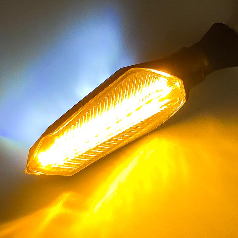 Dual-Color LED Sequential Turn Signals for Electric Motorcycles