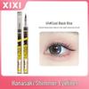 Xixi Flower Rim Light Auto-Retractable Black Eyeliner - Smooth, Easy to Use, Natural Look, Perfect for Students.