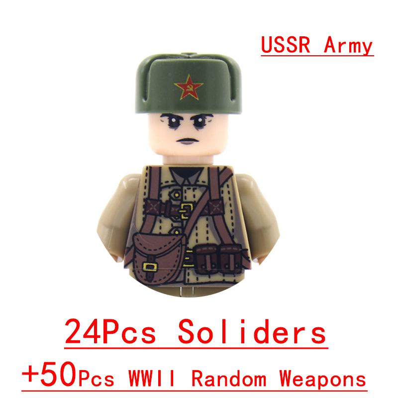 Non-Toxic Wwii Military North African Campaign Wheeled Armored Vehicle Tank Cannon Soldier Figures Building Blocks Weapon Truck Army Toy