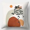 Art Plant Pillowcase 45Cmx45Cm Square Sofa Pillow Cover Abstract Cushion