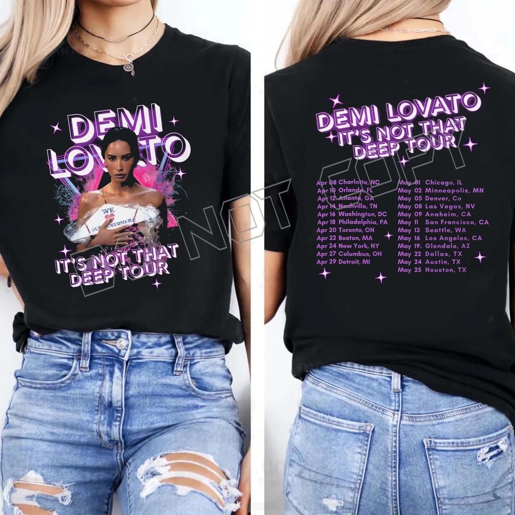 Demi Lovato It's Not That Deep Tour, T-shirt Unisex Tee Maglietta del Tour 2026