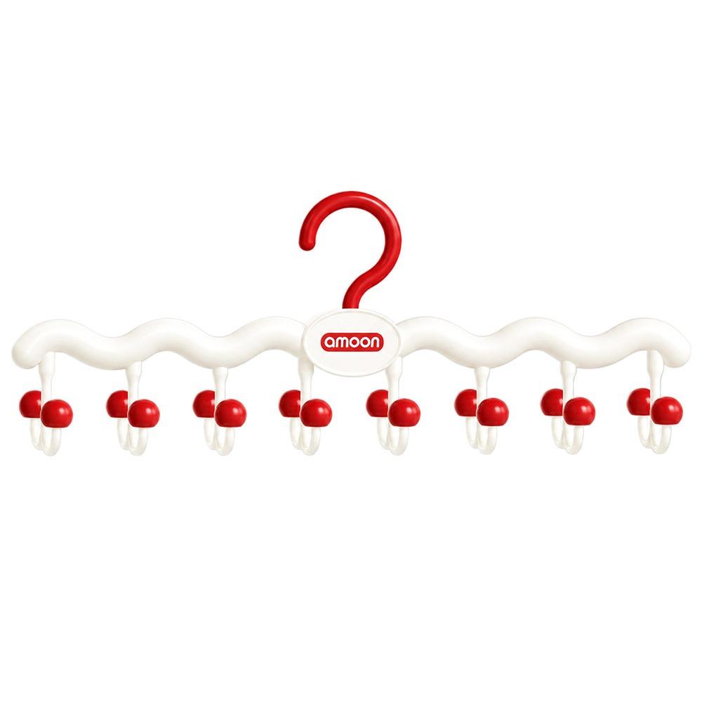 Foldable Wall Hook Rack Double-Row Hooks Rotating Hanger Organizer New Hanger Rack Lingerie