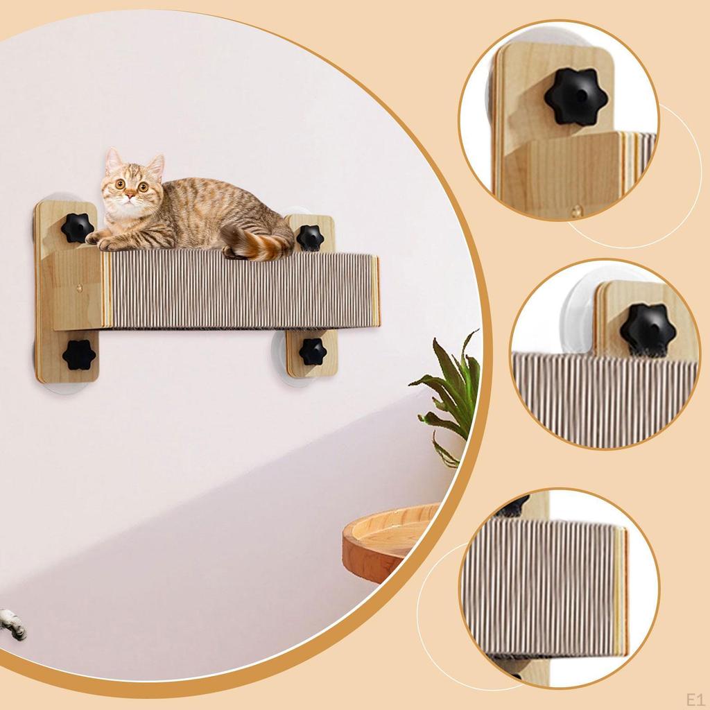 Step Cat Supplies Wall Scratching Post Climbing for Grind Claws Rest Stretch