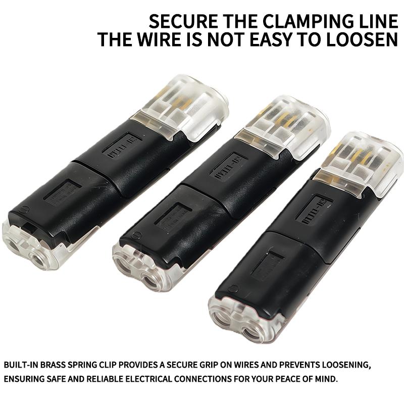 50 Pair Connector 2P - Solder-Free Strip-Free Insulation Piercing Terminal Block, Quick Disconnect Plug for LED Cable