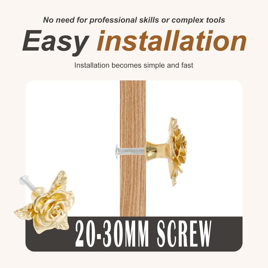 10pcs Drawer Handle Multiple Types Furniture Cupboard Door Pull Knob Single Hole Knob for New Kitchen Closet Wardrobe Decoration