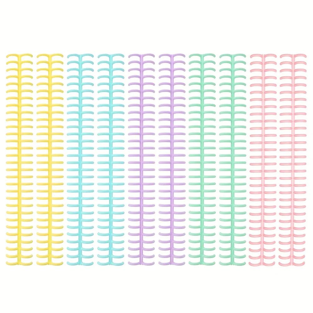 5/10pcs Plastic 30-Hole Loose Leaf Binders Ring Binding Spines Combs 85 Sheets Capacity for DIY Paper Notebook Album