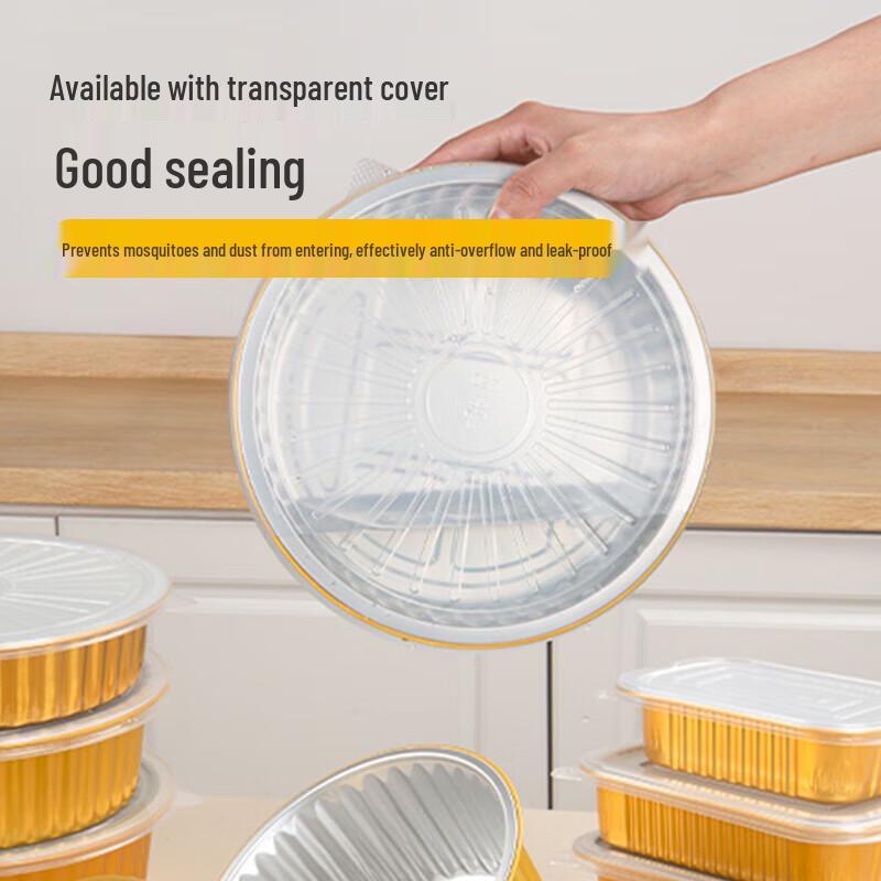Disposable Aluminum Foil Containers with Lids