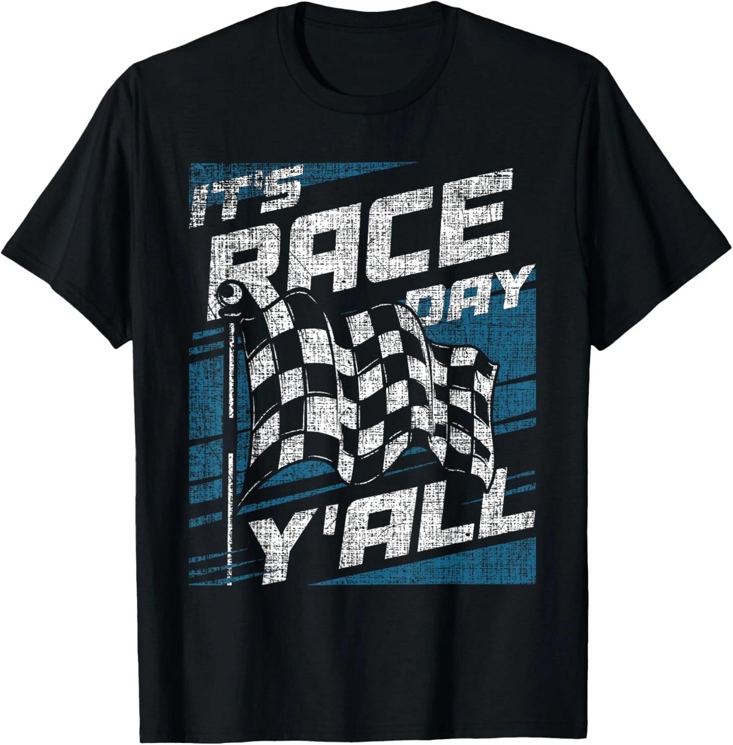 

It s Race Day Y all - Sprint Car Racer Dirt Track Racing Gift Unisex T-Shirt M