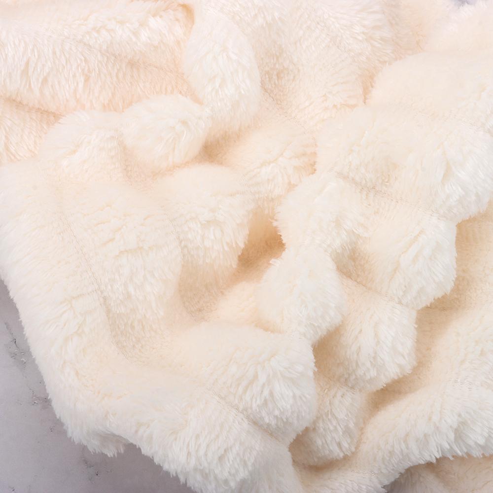 Warm Warm Blanket Double Sided Plush Striped Blankets New Conditioning Quilt