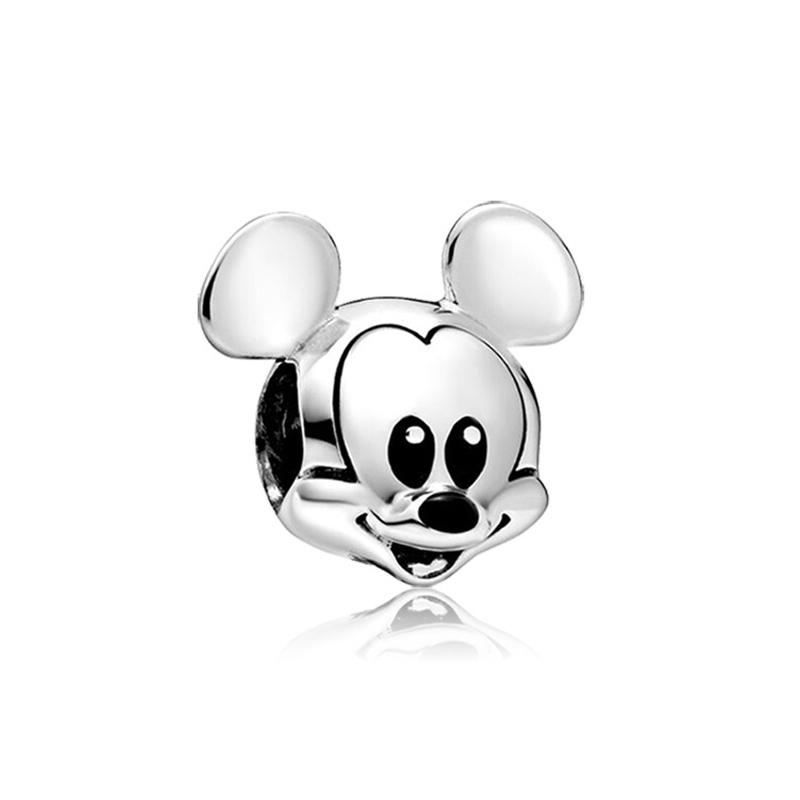 

MINISO Disney Mickey Castle Ship Cup Charms Beads For 925 Silver Bracelet Jewelry Accessories