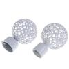 2Pcs 22Mm 28Mm Dia Drapery Curtain Rods Iron Ends Caps Finials Accessories
