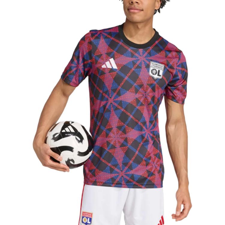 Adidas Round Neck Logo Short Sleeve Football Shirt Men tops JL7936
