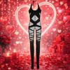 Hollow Mesh Bodysuit Stocking Bodysuit Mesh Camisole Nightwear Sleeveless Jumpsuits  Ladies