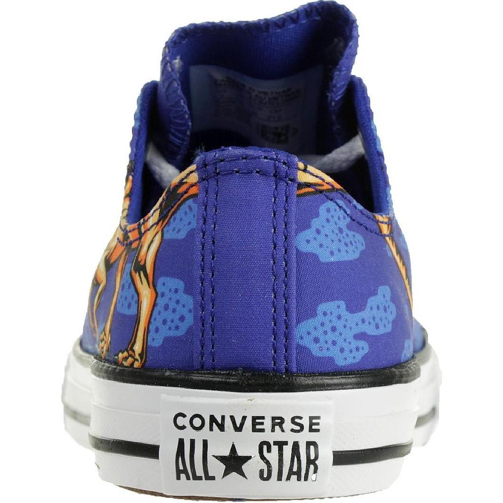 Converse CTAS OX Comfortable Versatile Low-Top Canvas Shoes Kids sneaker Blue White 664247C