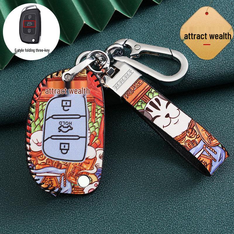 

Чехол для ключа автомобиля Hyundai для 20 моделей: ix35, Festa, ix25, Verna, Santa Fe, Encino, Guochao Box packaging