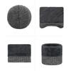 Winter Thick Wool Scarf Two-Piece Set Cold-Proof Warm Velvet Knitted Hat