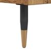 Nightstand with Drawers Rustic Wood Look 40 X 35 X 50 Cm Engineered Wood
