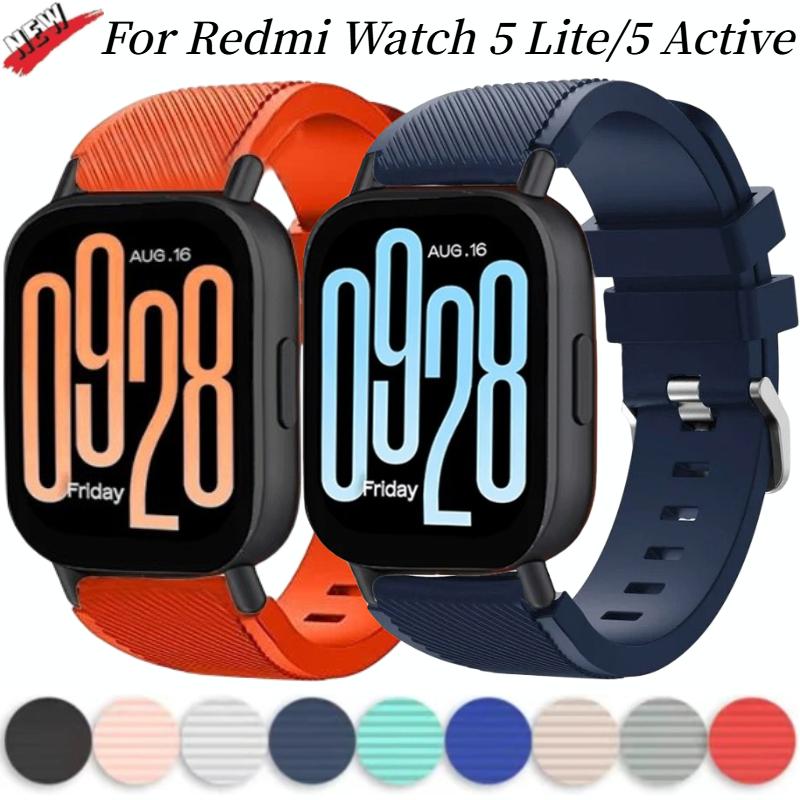Soft Silicone Strap for Redmi Watch 5 Active Breathable Replacement Wristband For Redmi Watch 5 Lite/5 Active Belt Accessories