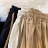Corduroy Pants Women Korean Straight Leg Sports Sweatpants Spring and Autumn Vintage Versatile Casual Pants