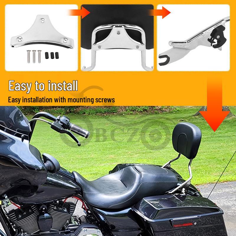 Harley Modified Backrest Luggage Rack for Glide & Road King Models