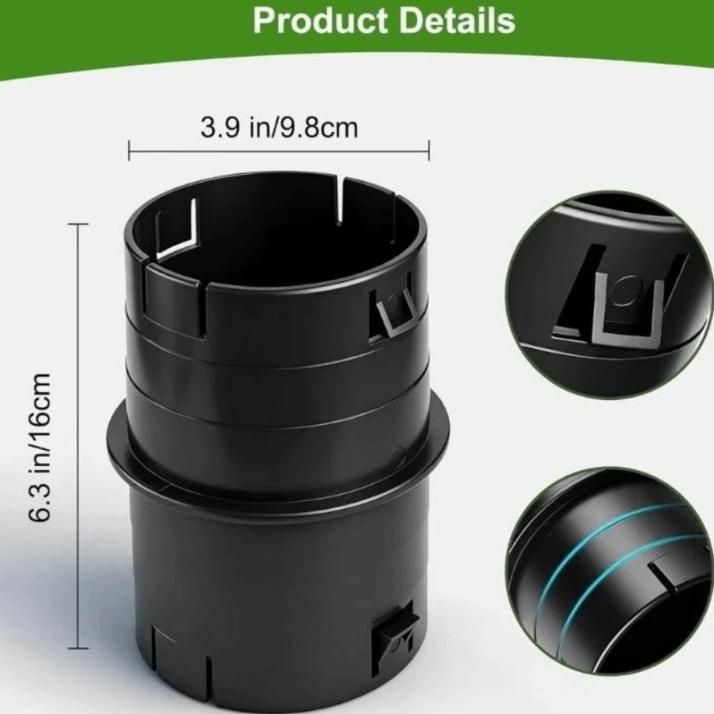 4-inch Pipe Internal Coupling Durable Drainage Adapter Fitting PVC Pipe Joint Corrugated  Boat