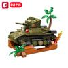 Non-Toxic Sembo Military Series Main Battled Tank Assemblage Building Blocks Moc Chariot Model Bricks Ornaments Car Toys Diy Birthday Gift