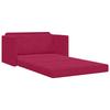 Sleeper Sofa Burgundy Red 124 X 71 X 78 Cm Velvet