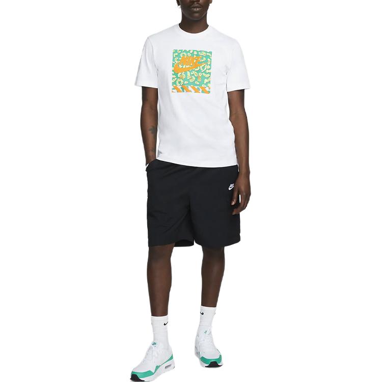 Nike Solid Color Logo Drawstring Shorts Men Bottoms Black FB1246-010