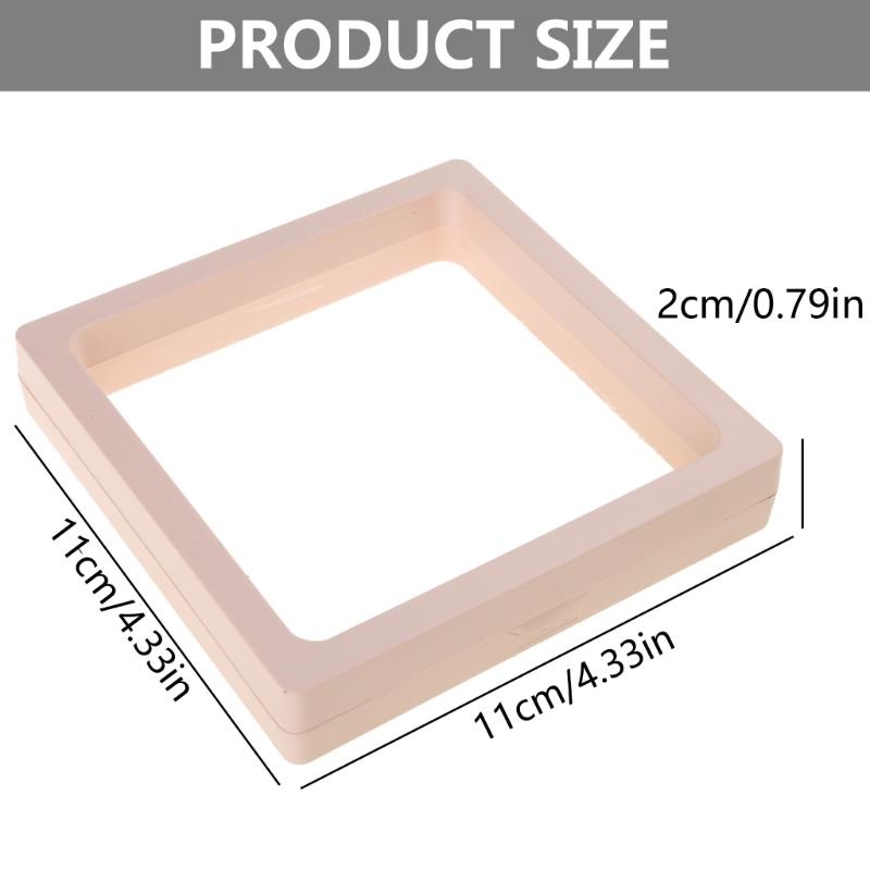 10pcs 3D Floating Display Box Jewelry Organiser Storage Stand Floating Frame for Necklaces, Earrings and Bracelets