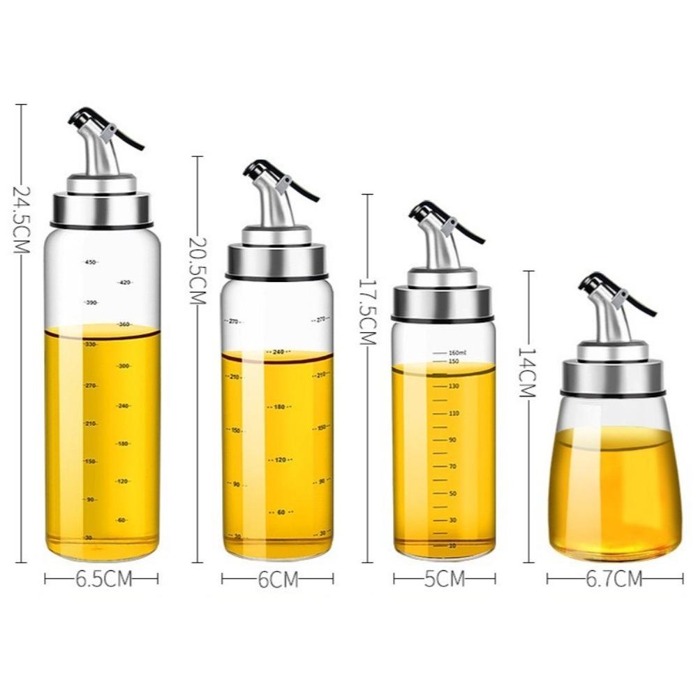 Automatic Opening Cooking Sauce Bottle 180/300/500ml Oil Storage Bottles  for Vinegar