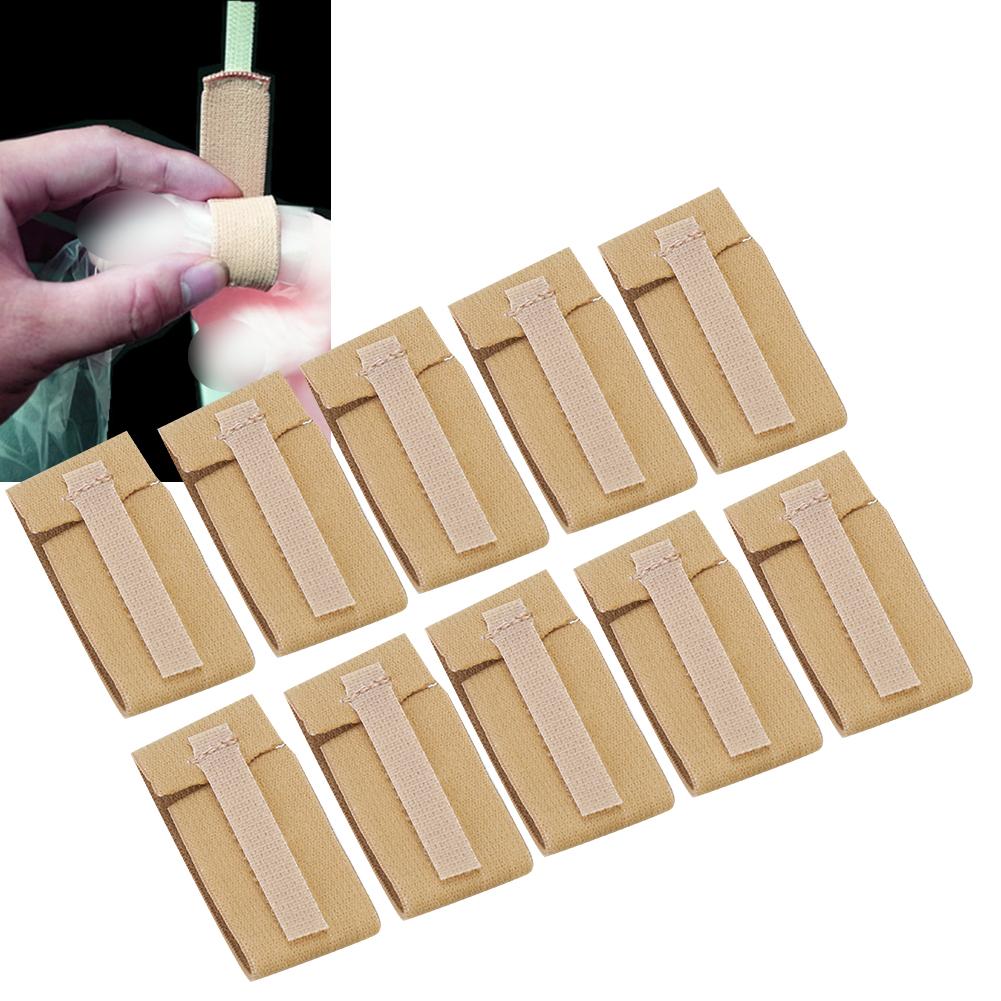 10 Stück Beutel Klettverschluss Fixierung Urinkatheterband Urinbeutelfixierband für Bettlägerige