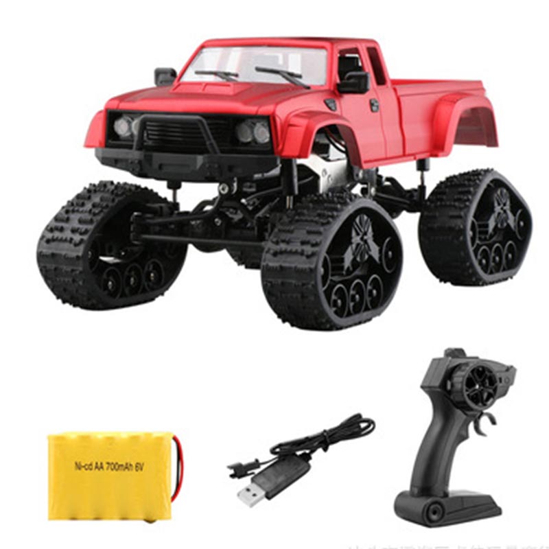 WiFi RC Truck 2.4Ghz 1/16 4WD Off-road RC Car with Front Light WiFi FPV 720P HD Camera Brushed Four-wheel Drive Off-road Toy Car
