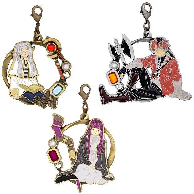 USJ Frieren Fern Stark Metal Charm Keychain Set 3 Universal Studios Japan