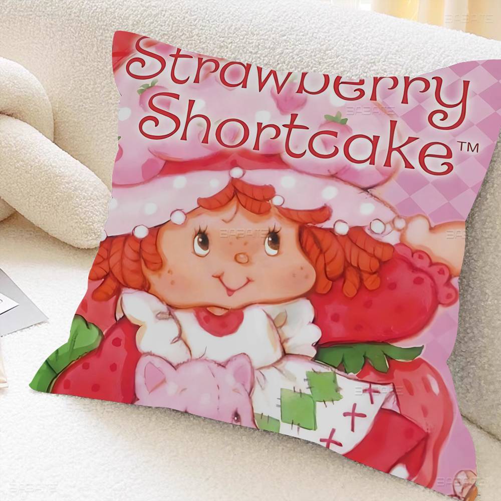 S-Strawberrys S-Shortcakes Pillow Cover Sofa Cushion Cover Home Room Decoration Children Gift