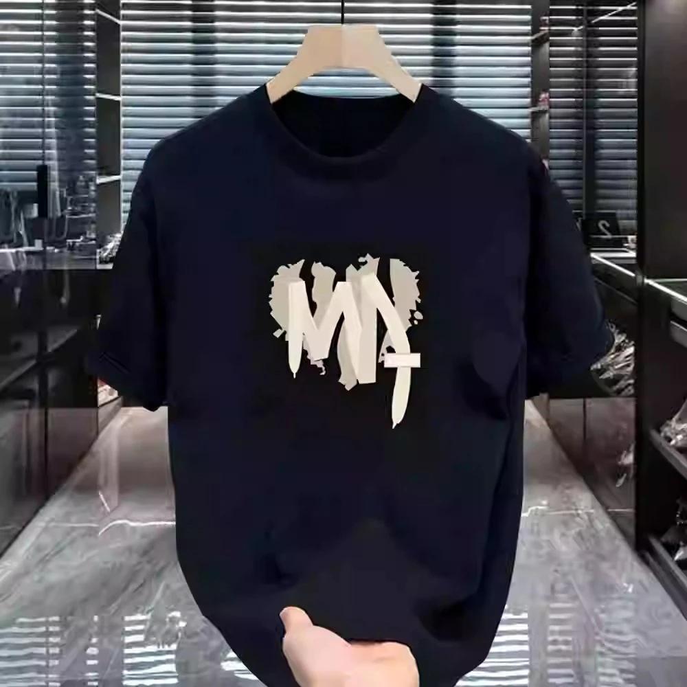 2026 Spring Summer  Mens New Ins Trend Versatile Casual Halfsleeved Top S