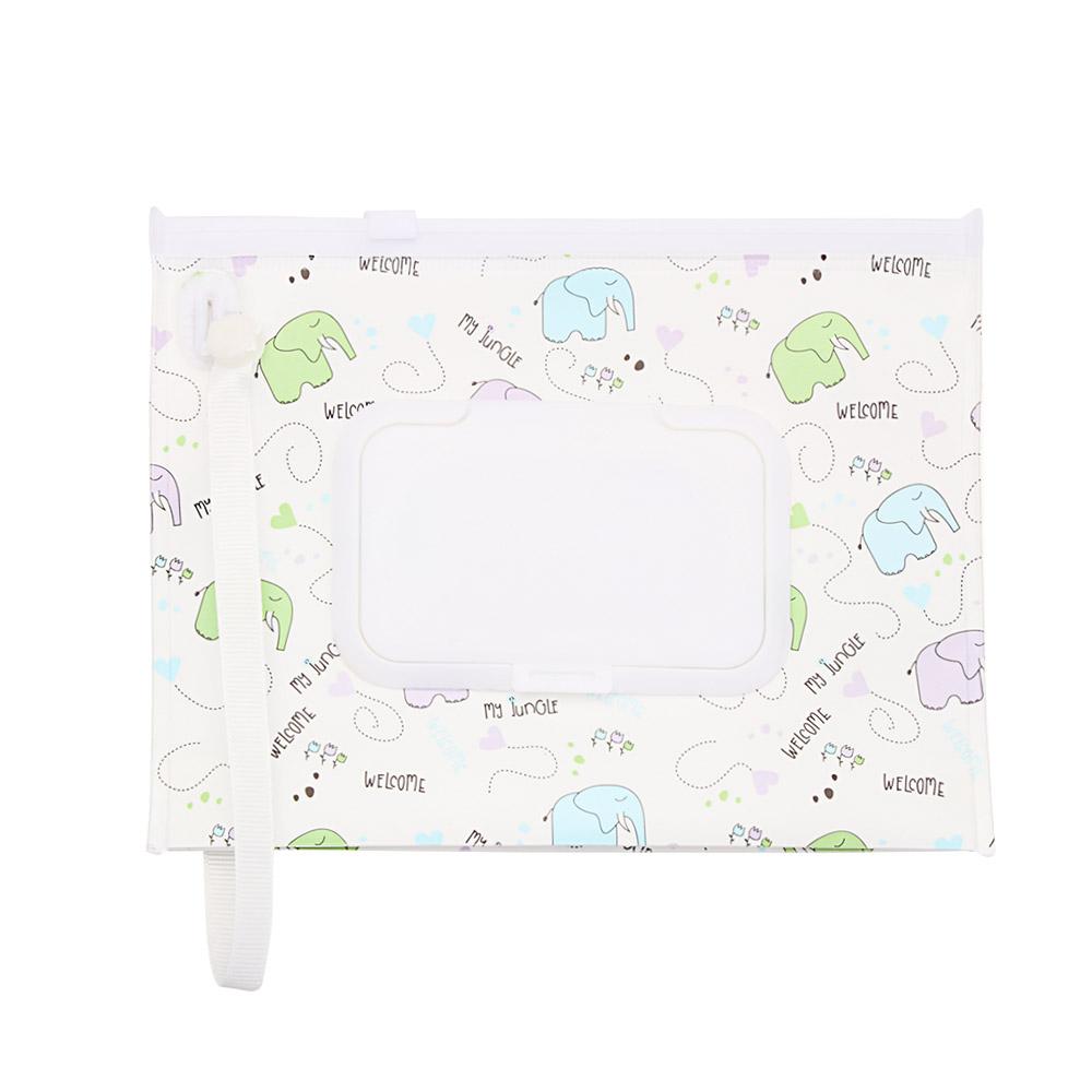 Portable Flip Cover Carrying Case Stroller Accessories Cosmetic Pouch Wet Wipes Bag Tissue Box