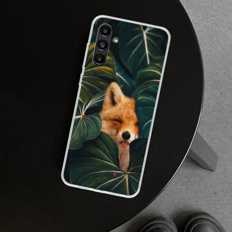 Animal Fox Phone Case Cover for Samsung Galaxy A17 A16 A26 A36 A56 A57 A37 A15 A25 A35 A55 A14 A24 A34 A54 A13 A23 A33 A53 Galax